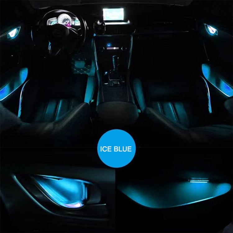 Car 4 in 1 LED Ambient Light Door Decorative Light (Yellow Light) - Door Lights by PMC TechLife | Online Shopping South Africa | PMC TechLife | Buy Now Pay Later Mobicred