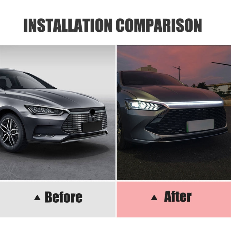 1.5m Car Daytime Running Super Bright Decorative LED Atmosphere Light (Yellow Light) - Decorative Lights by PMC TechLife | Online Shopping South Africa | PMC TechLife