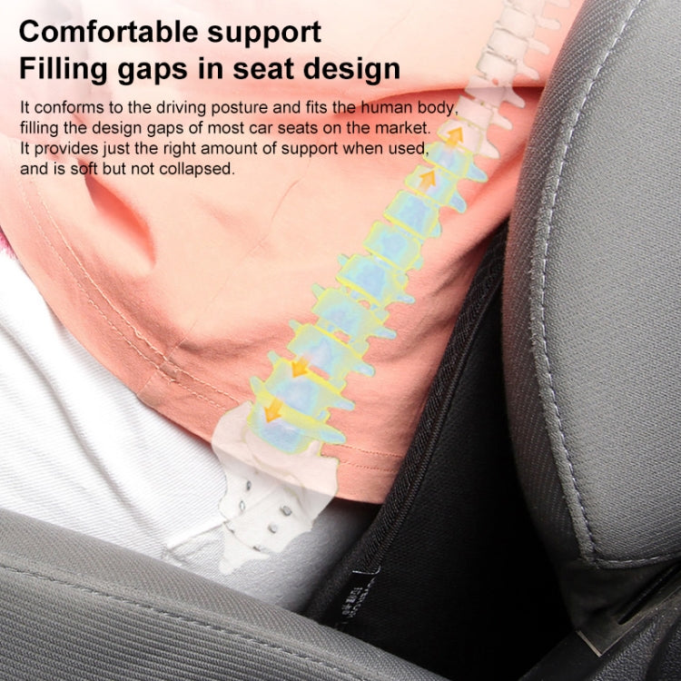 Car mini Seat Cushion Breathable Lumbar Seat Mat (Beige) - Seat Accessories by PMC TechLife | Online Shopping South Africa | PMC TechLife | Buy Now Pay Later Mobicred