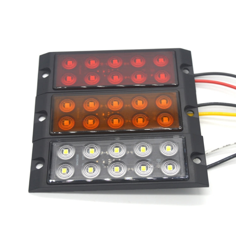 2pcs Car / Truck 10LEDs Side Marker Indicator Lights Bulb Lamp (Red) - Clearance Lights by PMc TechLife | Online Shopping South Africa | PMc TechLife | Buy Now Pay Later Mobicred