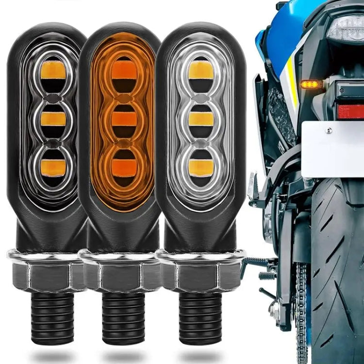2pcs 12V 3LEDs Motorcycle Mini Water Turn Signal Light (Yellow) - Signal Lights by PMc TechLife | Online Shopping South Africa | PMc TechLife | Buy Now Pay Later Mobicred