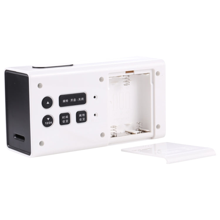 AQ122 LED Display Alarm Clock (White) - Alarm Clocks by PMc TechLife | Online Shopping South Africa | PMc TechLife | Buy Now Pay Later Mobicred