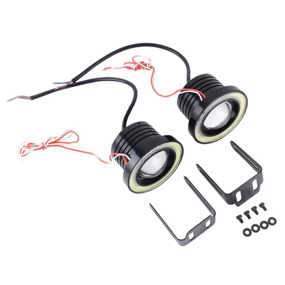 3.0 inch DC 12V 10W 900LM 6500K Car Angel Eyes Fog Lamp Foglight(White Light + White Light) - Fog / Driving Lights by PMC Jewellery | Online Shopping South Africa | PMC Jewellery | Buy Now Pay Later Mobicred