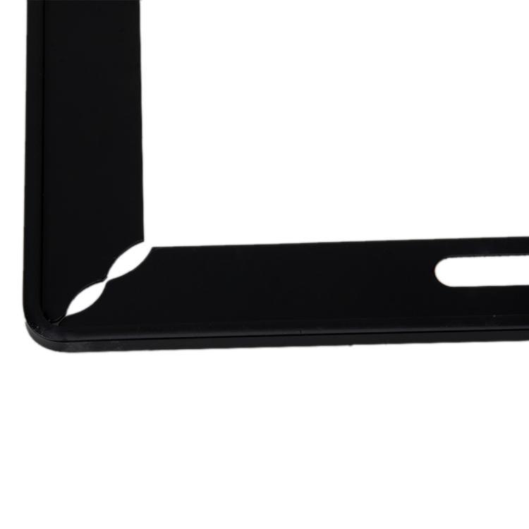 2 PCS Simple and Beautiful Car License Plate Frame Holder Universal License Plate Holder Car Accessories(Black) - License Plate Covers & Frames by PMC TechLife | Online Shopping South Africa | PMC TechLife | Buy Now Pay Later Mobicred