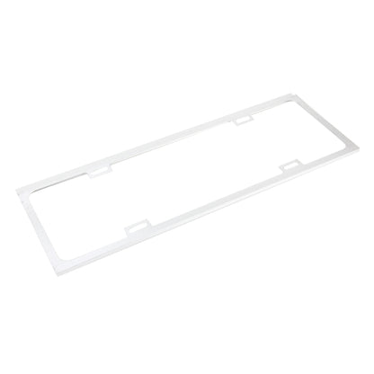 2 PCS Car License Plate Frames Car Styling License Plate Frame Magnesium Alloy Universal License Plate Holder Car Accessories(Silver) - License Plate Covers & Frames by PMC Jewellery | Online Shopping South Africa | PMC Jewellery | Buy Now Pay Later Mobicred