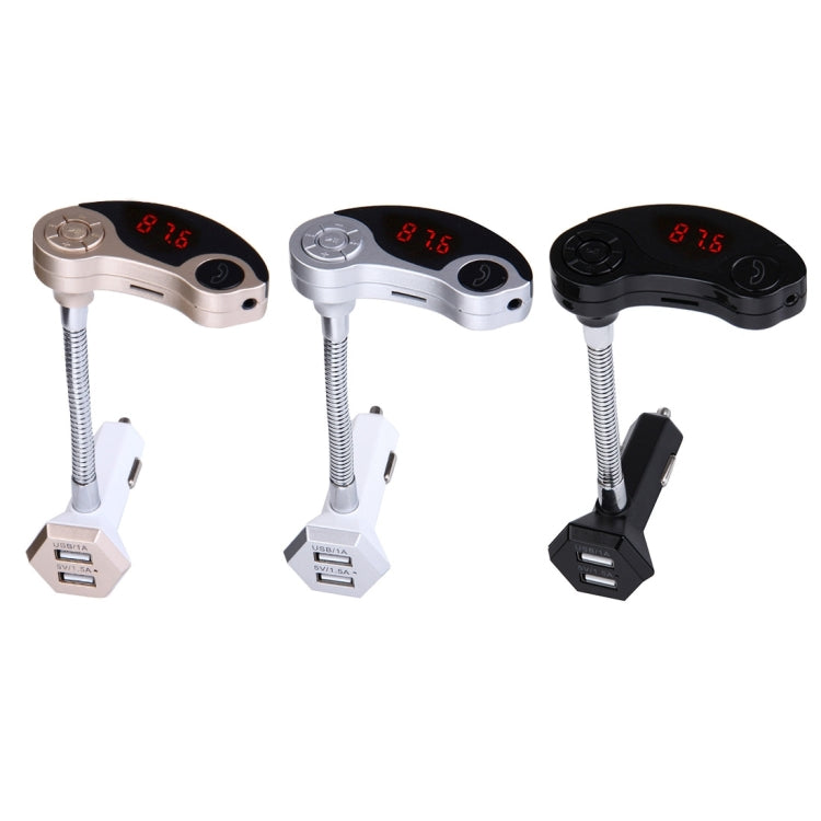 GT86 Dual USB Charger Car Bluetooth FM Transmitter Kit, Support LCD Display / TF Card Music Play / Hands-free(Black) - free shipping - PMC TechLife - Order now!