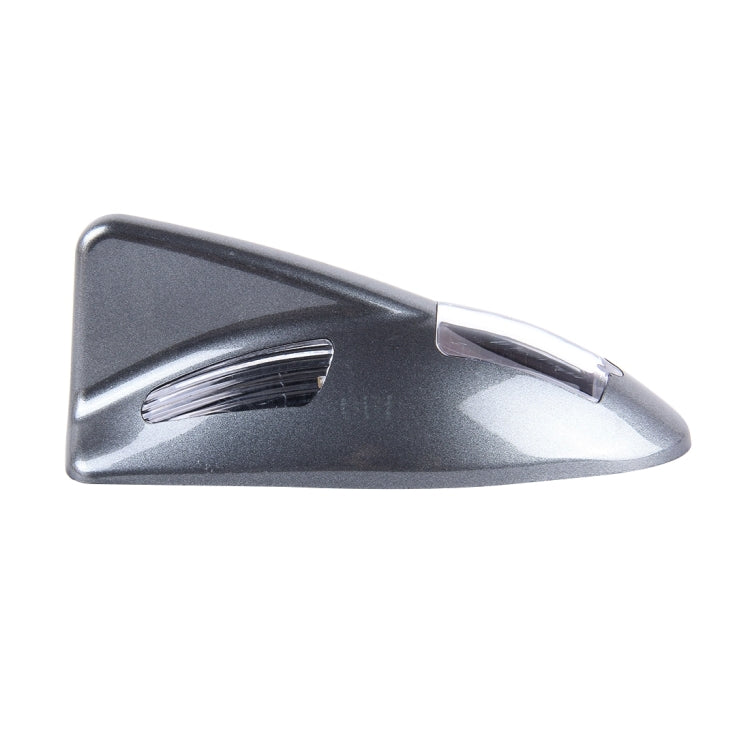 Solar Colorful Light Anti Collision Shark Fin Car Taillight LED Flash Warning Light Caution Light(Grey) - free shipping - PMC TechLife - Order now!