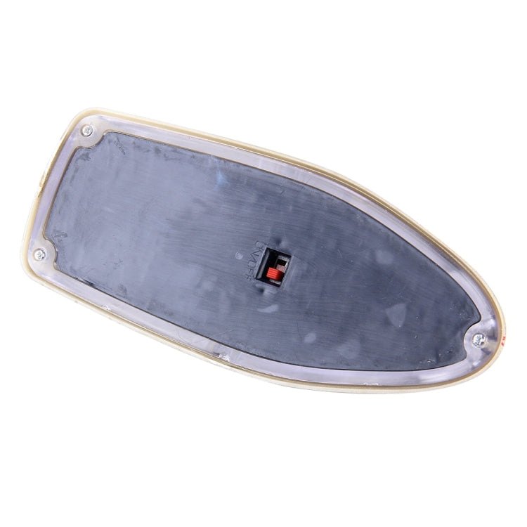 Solar Colorful Light Anti Collision Shark Fin Car Taillight LED Flash Warning Light Caution Light(Gold) - Warning Lights by PMC TechLife | Online Shopping South Africa | PMC TechLife | Buy Now Pay Later Mobicred