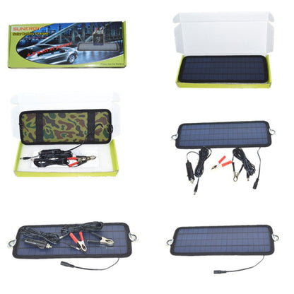 4.5W Portable Car Automobile Boat Battery Solar Cells Rechargeable Power Battery Charger - Booster Cable & Clip by PMC Jewellery | Online Shopping South Africa | PMC Jewellery