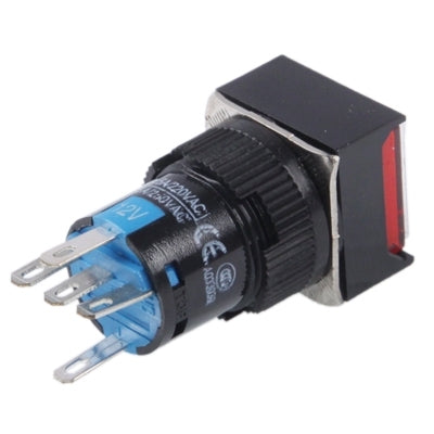Car DIY Square Button Push Switch with LED Indicator, DC 24V(Red) - Car Switches by PMC TechLife | Online Shopping South Africa | PMC TechLife | Buy Now Pay Later Mobicred