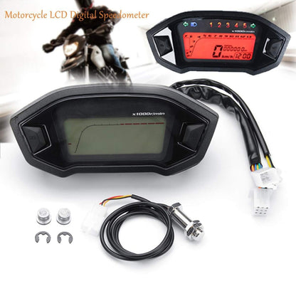 B2912 Motorcycle Modified Instrument Panel 12V LCD Display Odometer Mileage 2-4 Cylinder Speedometer - Electrical Instruments by PMC Jewellery | Online Shopping South Africa | PMC Jewellery | Buy Now Pay Later Mobicred