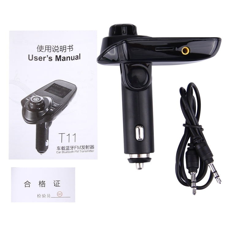 T11 Bluetooth FM Transmitter Car MP3 Player with LED Display, Support Double USB Charge & Handsfree & TF Card & U Disk Music Play Function - Bluetooth Car Kits by PMC TechLife | Online Shopping South Africa | PMC TechLife | Buy Now Pay Later Mobicred