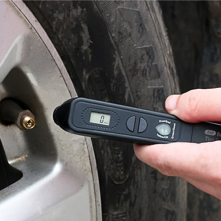 Car 2 in 1 Diagnostic Tool Brake Fluid Liquid Tire Pressure Tester - Electronic Test by PMC TechLife | Online Shopping South Africa | PMC TechLife | Buy Now Pay Later Mobicred