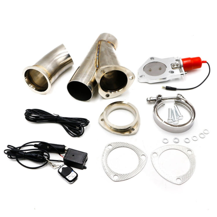 Stainless Steel Car Remote Control Electric Exhaust Valve Pipe Set, Size: 3 inch - free shipping - PMC TechLife - Order now!