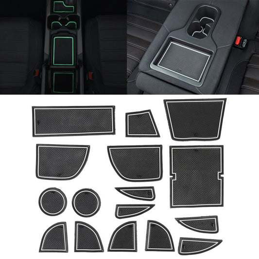 Car Water Cup Gate Slot Mats Plastic White Luminous Anti-Slip Interior Door Pad for Mazda CX-5 2013-2014 - Car Interior Mouldings by PMC Jewellery | Online Shopping South Africa | PMC Jewellery | Buy Now Pay Later Mobicred