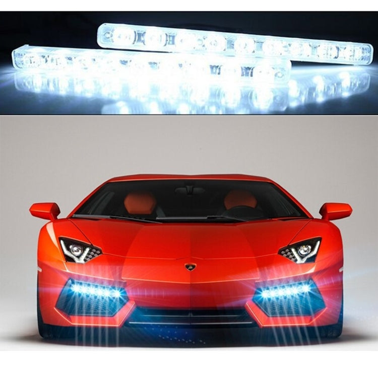 2 PCS LD-006 5730-6SMD 12W 1200LM 7000K White Light  Daytime Running Light.DC 12V - Running Lights by PMC TechLife | Online Shopping South Africa | PMC TechLife | Buy Now Pay Later Mobicred