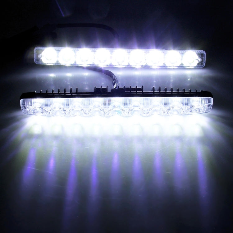 2 PCS LD-008 5730-9SMD 15W 1500 LM 7000K White Light  Daytime Running Light.DC 12V - Running Lights by PMC TechLife | Online Shopping South Africa | PMC TechLife | Buy Now Pay Later Mobicred