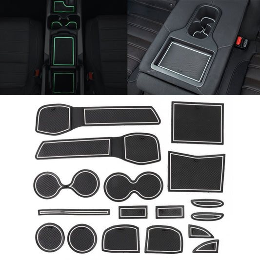 Car Water Cup Gate Slot Mats Plastic White Luminous Anti-Slip Interior Door Pad for Nissan X-trail 2013-2016 - Car Interior Mouldings by PMC Jewellery | Online Shopping South Africa | PMC Jewellery | Buy Now Pay Later Mobicred