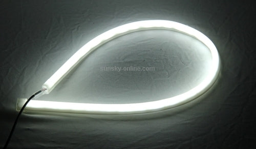 2 PCS 12V Car Daytime Running Lights Soft Article Lamp, White + Yellow Light, Length: 85cm - Running Lights by PMC TechLife | Online Shopping South Africa | PMC TechLife | Buy Now Pay Later Mobicred