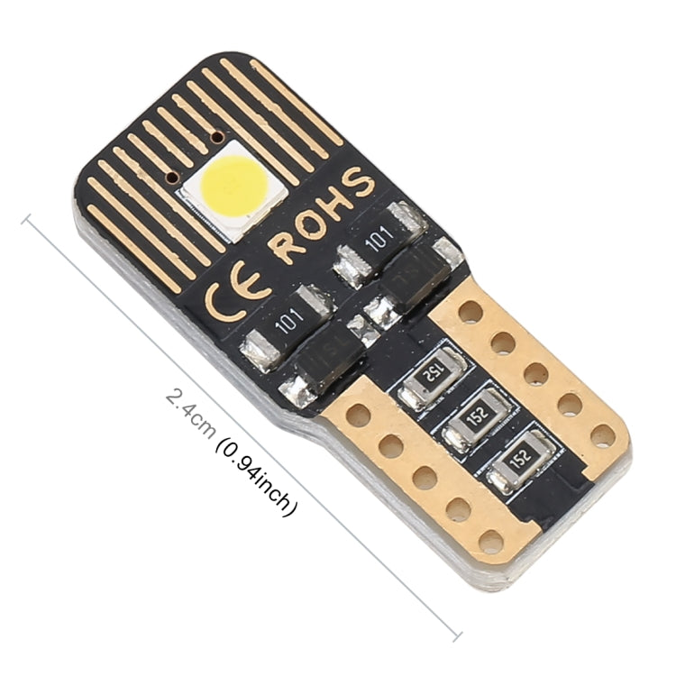 2 PCS T10 / W5W / 168 / 194 DC12V / 1.3W / 6000K / 110LM 2LEDs SMD-3030 Car Clearance Light, with Decoder (White Blue) - Clearance Lights by PMC TechLife | Online Shopping South Africa | PMC TechLife | Buy Now Pay Later Mobicred
