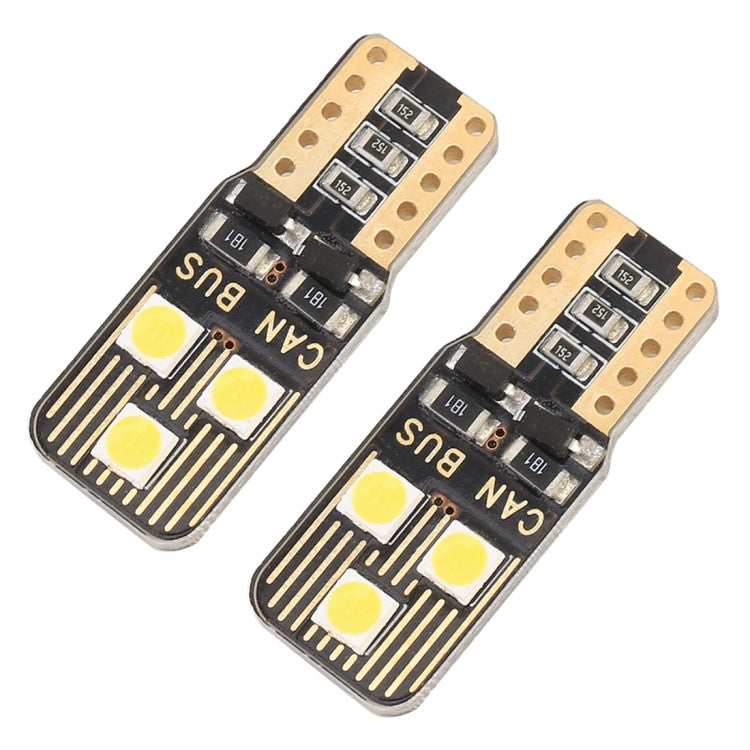 2 PCS T10 / W5W / 168 / 194 DC12V / 1.6W / 6000K / 110LM 6LEDs SMD-3030 Car Clearance Light, with Decoder (White Light) - Clearance Lights by PMC TechLife | Online Shopping South Africa | PMC TechLife | Buy Now Pay Later Mobicred