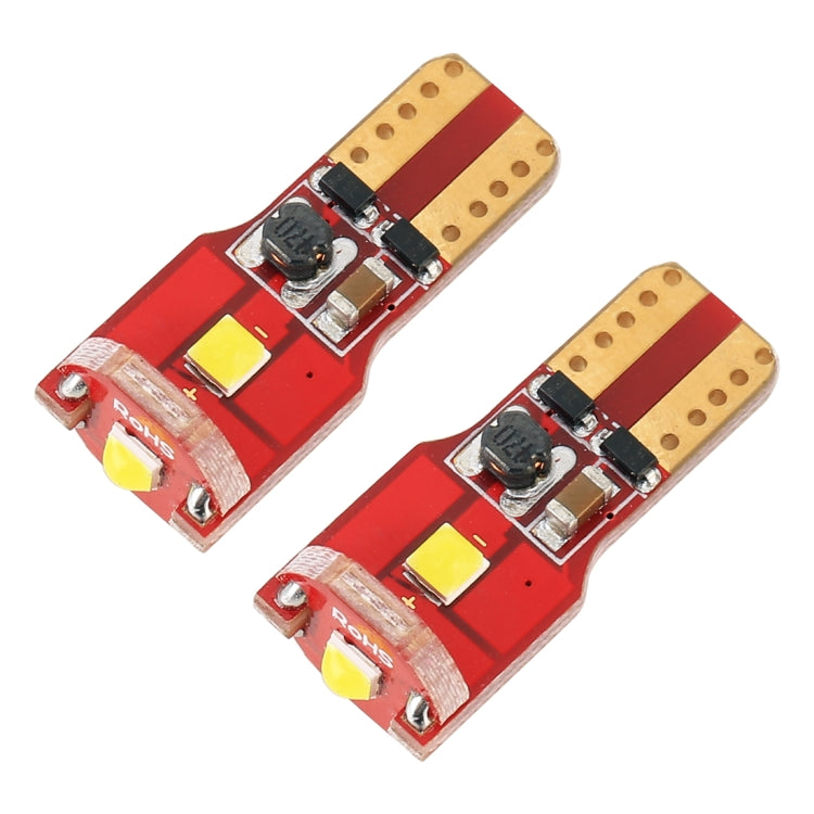 2 PCS T10 / W5W / 168 / 194 DC12V / 1.6W / 6000K / 130LM 3LEDs SMD-3030 Car Red Board Clearance Light (White Light) - Clearance Lights by PMC Jewellery | Online Shopping South Africa | PMC Jewellery | Buy Now Pay Later Mobicred