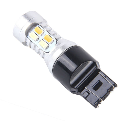 2 PCS T20/7443 10W 1000 LM 6000K White + Yellow Light Turn Signal Light with 20 SMD-5730-LED Lamps And Len. DC 12-24V - Arrow Turn Lights by PMC Jewellery | Online Shopping South Africa | PMC Jewellery | Buy Now Pay Later Mobicred