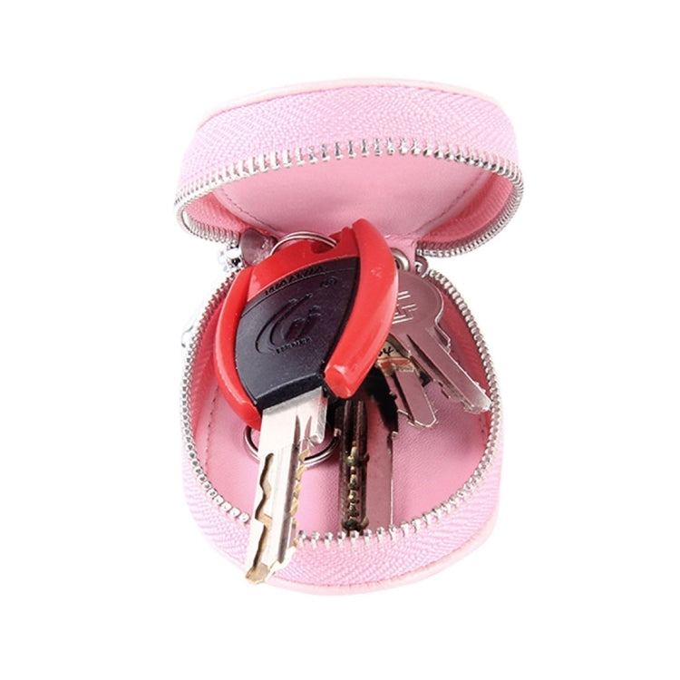 Universal Leather Crocodile Texture Waist Hanging Zipper Wallets Key Holder Bag (No Include Key)(Pink) - Car Key Cases by PMC TechLife | Online Shopping South Africa | PMC TechLife | Buy Now Pay Later Mobicred