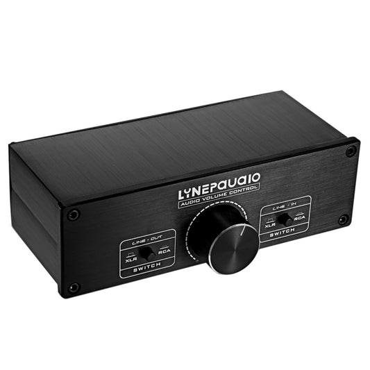 LINEPAUDIO A967 Full-balanced Passive PreAmp Active Speaker Two-channel Volume Controller(Black) -  by PMC Jewellery | Online Shopping South Africa | PMC Jewellery | Buy Now Pay Later Mobicred