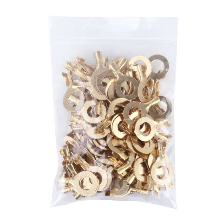 100 PCS 8.0mm DIY Ring Terminal Connectors, Cable size: 1-3.0mm2 (100pcs in one packaging, the price is for 100pcs) - Booster Cable & Clip by PMC Jewellery | Online Shopping South Africa | PMC Jewellery