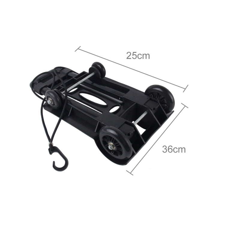 Lightweight Portable Folding Luggage Carts Travel Trolley with Rope - Hand Carts by PMC TechLife | Online Shopping South Africa | PMC TechLife | Buy Now Pay Later Mobicred