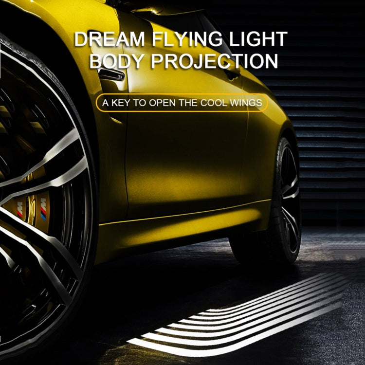 2 PCS DC 8-36V Ghost Shadow Courtesy Angel Wings Projection Lamp Car Door LED Welcome Lights(White Light) - free shipping - PMC TechLife - Order now!