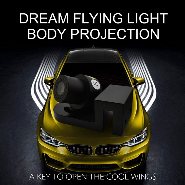 2 PCS DC 8-36V Ghost Shadow Courtesy Angel Wings Projection Lamp Car Door LED Welcome Lights(White Light) - free shipping - PMC TechLife - Order now!