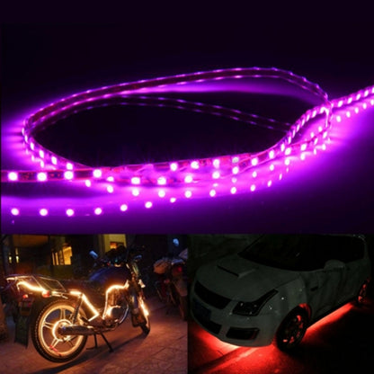 5 PCS 45 LED 3528 SMD Waterproof Flexible Car Strip Light for Car Decoration, DC 12V, Length: 90cm(Pink Light) - Decorative Lights by PMC Jewellery | Online Shopping South Africa | PMC Jewellery | Buy Now Pay Later Mobicred