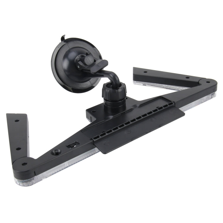 Solar Anti Collision Cupule Ranger Lamp Car Taillight LED Flash Warning Light Caution Light Foldable Solar Cupule Warning Lamp with Temporary Parking License - Arrow Turn Lights by PMC TechLife | Online Shopping South Africa | PMC TechLife | Buy Now Pay Later Mobicred