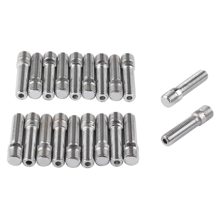 20 PCS 5.8cm Universal Car Modification Extended Wheels Stud Conversion M12x1.25 to M12x1.5 Screw Adapter LN032 LN033 LN044 - Nuts & Bolts by PMC TechLife | Online Shopping South Africa | PMC TechLife | Buy Now Pay Later Mobicred