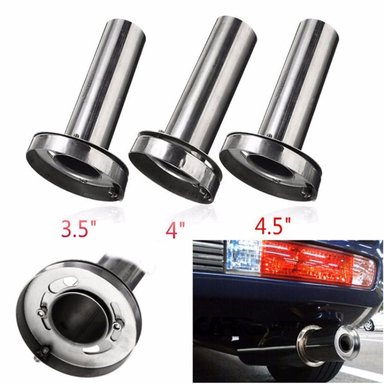 3.5 inch Universal Car 304 Stainless Steel Exhaust Pipe Muffler Unadjustable Tail Muffler Tip - Exhaust Pipes by PMC TechLife | Online Shopping South Africa | PMC TechLife | Buy Now Pay Later Mobicred
