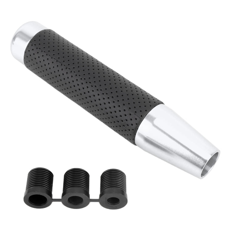Metal Leather Long Column Car Shift Knob, Size: 18x3.3cm (Silver) - Shift Knob by PMC TechLife | Online Shopping South Africa | PMC TechLife | Buy Now Pay Later Mobicred