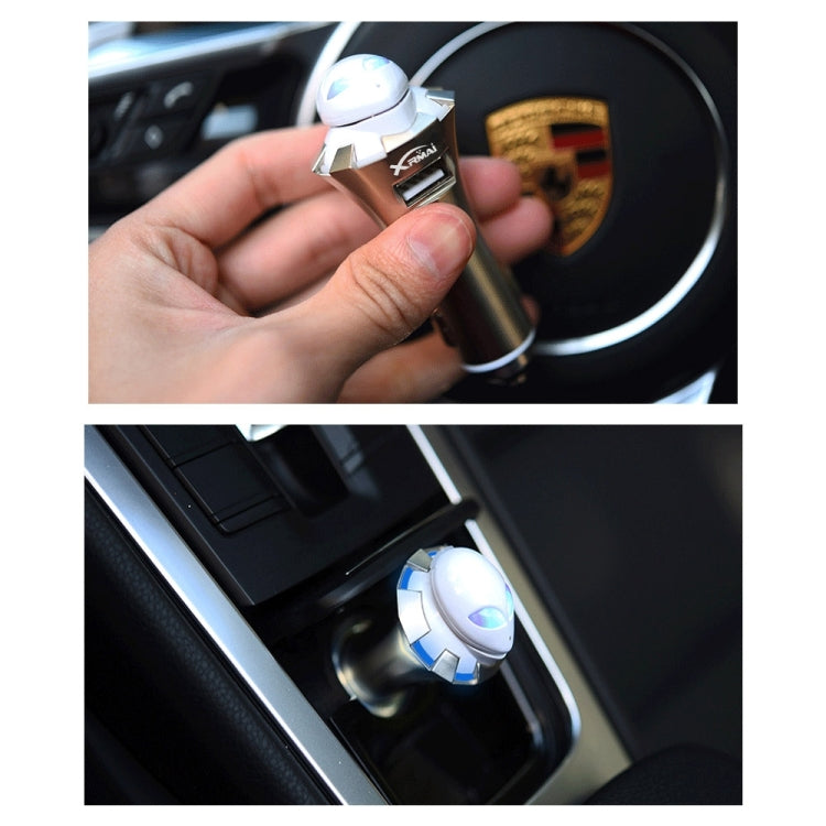 A8 3 in 1 Bluetooth Earphone & Safety Hammer & Car Charger, Support Hands-free Call & USB Quick Charger Function - Bluetooth Car Kits by PMC TechLife | Online Shopping South Africa | PMC TechLife | Buy Now Pay Later Mobicred