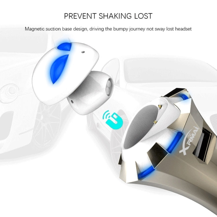 A8 3 in 1 Bluetooth Earphone & Safety Hammer & Car Charger, Support Hands-free Call & USB Quick Charger Function - Bluetooth Car Kits by PMC TechLife | Online Shopping South Africa | PMC TechLife | Buy Now Pay Later Mobicred