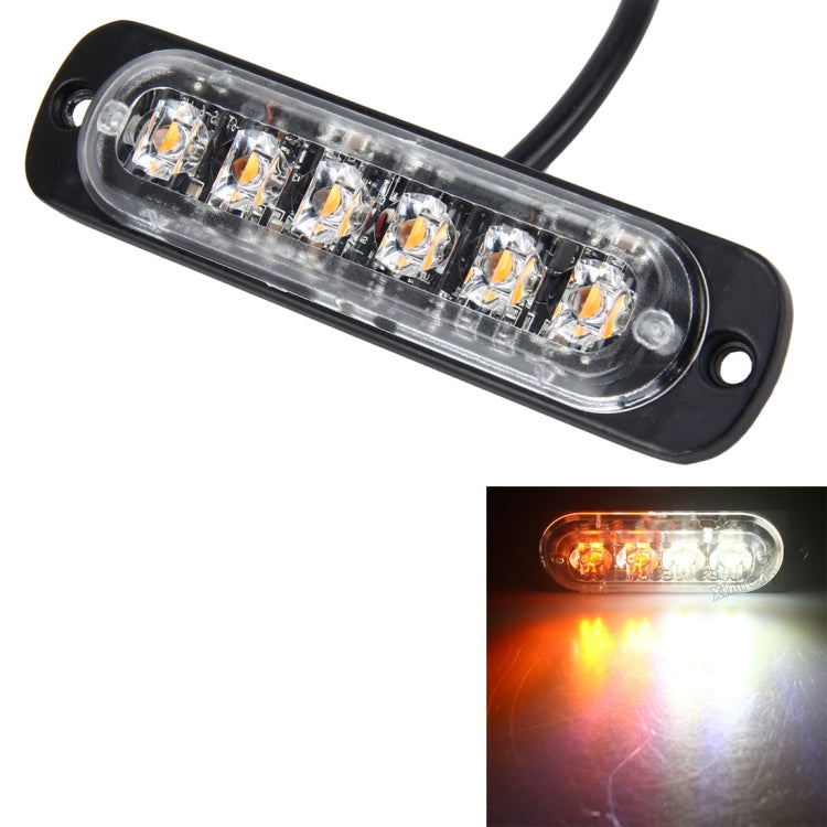 DC 12V-24V 2W 6LEDs SMD-2835 Lamps 17 Flash Patterns 3 Lines Car Flash Lamp Waterproof Car Truck Emergency Strobe Flash Warning Light, Cable Length: 90cm - Warning Lights by PMC Jewellery | Online Shopping South Africa | PMC Jewellery | Buy Now Pay Later Mobicred