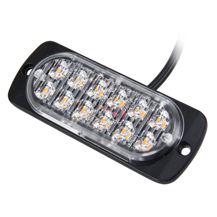 DC 12V-24V 2W 12LEDs SMD-2835 Lamps 17 Flash Patterns 3 Lines Car Flash Lamp Waterproof Car Truck Emergency Strobe Flash Warning Light, Cable Length: 90cm - Warning Lights by PMC Jewellery | Online Shopping South Africa | PMC Jewellery | Buy Now Pay Later Mobicred