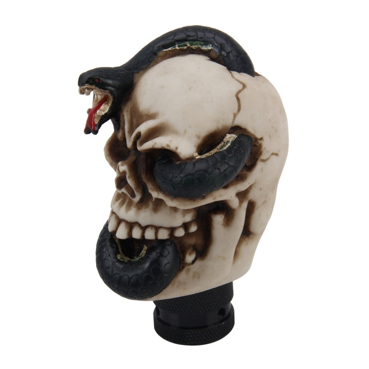 Universal Skull with a Snake Shape Car Gear Shift Knob Modified Car Gear Shift Knob Auto Transmission Shift Lever Knob Resin Gear Knobs - Shift Knob by PMC TechLife | Online Shopping South Africa | PMC TechLife | Buy Now Pay Later Mobicred