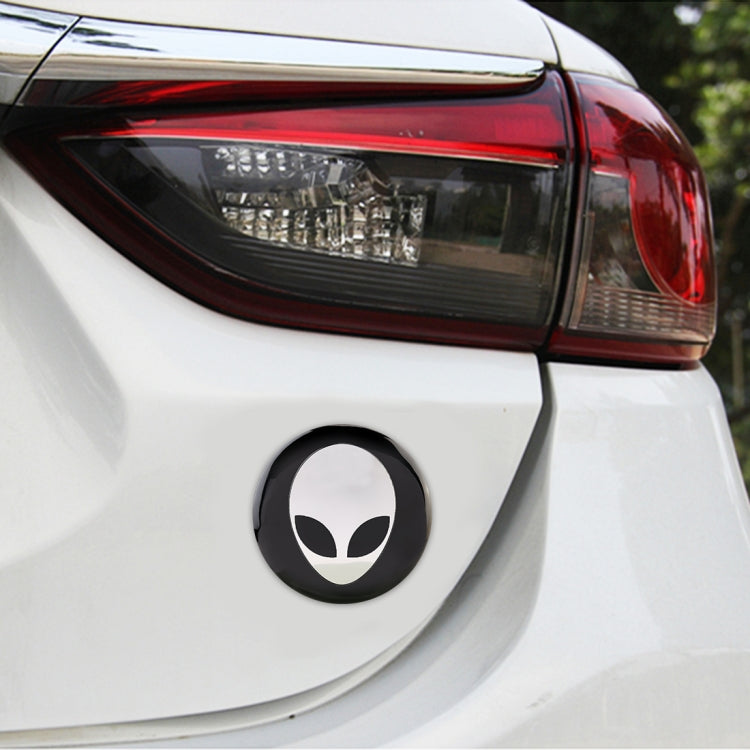 4 PCS Car-Styling Alien Pattern Metal Wheel Hub Decorative Sticker, Diameter: 5.8cm - Decorative Sticker by PMC TechLife | Online Shopping South Africa | PMC TechLife