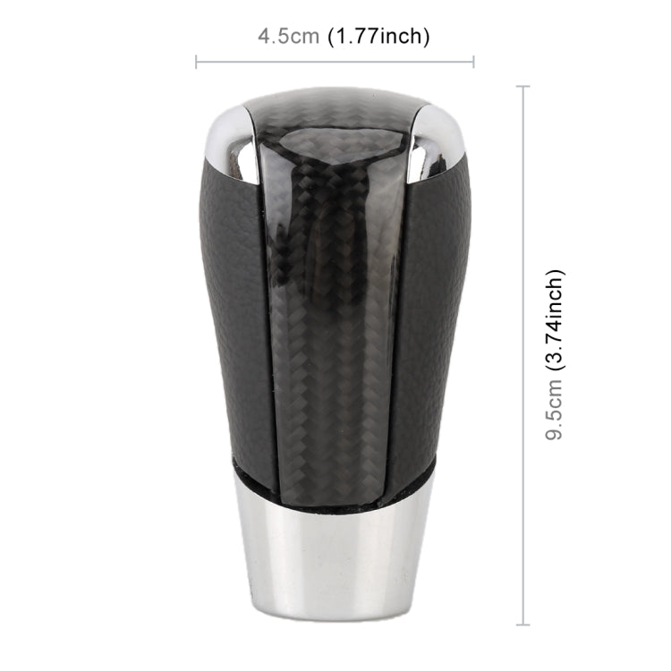 Universal Carbon Fiber Texture Leather Hole Pattern Car Gear Shift Knob Modified Shifter Lever Knob - Shift Knob by PMC TechLife | Online Shopping South Africa | PMC TechLife | Buy Now Pay Later Mobicred