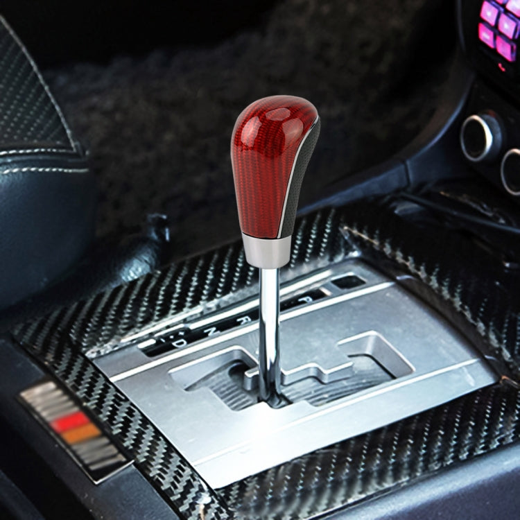 Universal Carbon Fiber Texture Leather Hole Pattern Car Gear Shift Knob Modified Shifter Lever Knob - Shift Knob by PMC TechLife | Online Shopping South Africa | PMC TechLife | Buy Now Pay Later Mobicred