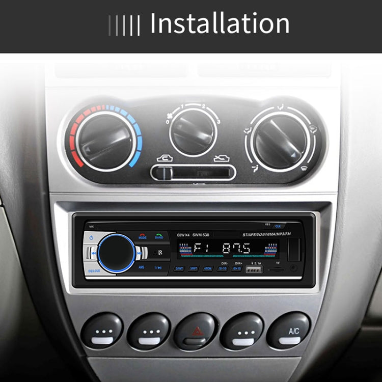 SWM-530 12V Universal Car Dual USB Charger Radio Receiver MP3 Player, Support FM & Bluetooth with Remote Control - free shipping - PMC TechLife - Order now!