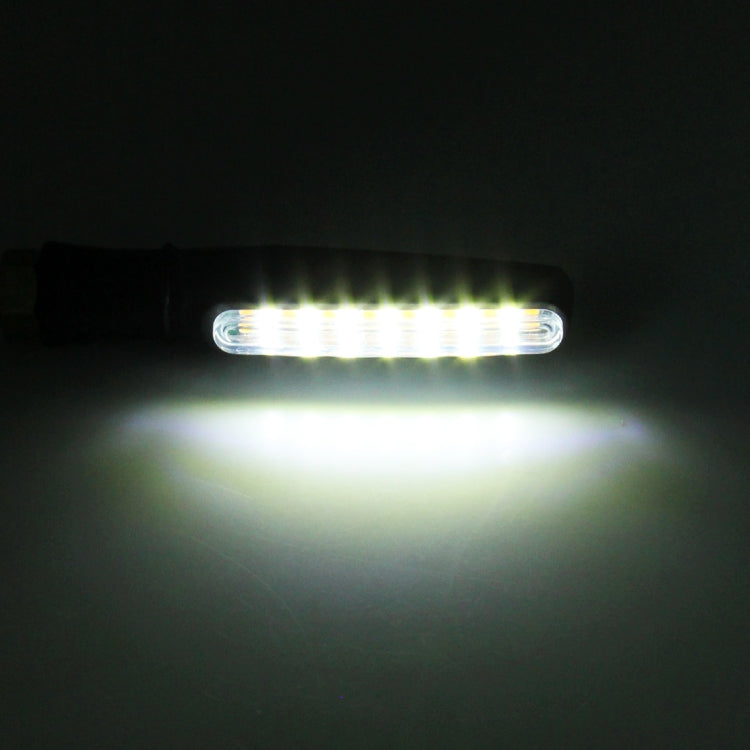 4 PCS DC 12V Motorcycle 15-LED Yellow + White Light Marquee-LED Turn Signal Indicator Blinker Light - Turn Signal by PMC TechLife | Online Shopping South Africa | PMC TechLife