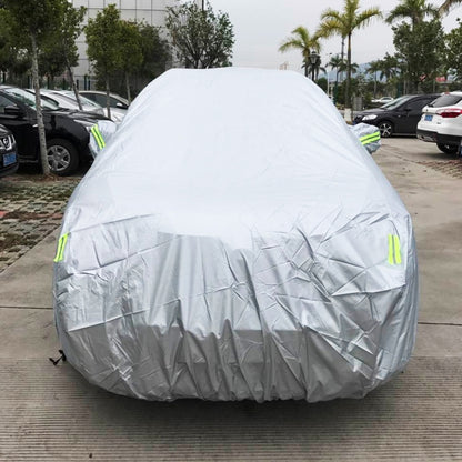 PEVA Anti-Dust Waterproof Sunproof SUV Car Cover with Warning Strips, Fits Cars up to 5.3m(207 inch) in Length - PE Material by PMC Jewellery | Online Shopping South Africa | PMC Jewellery | Buy Now Pay Later Mobicred