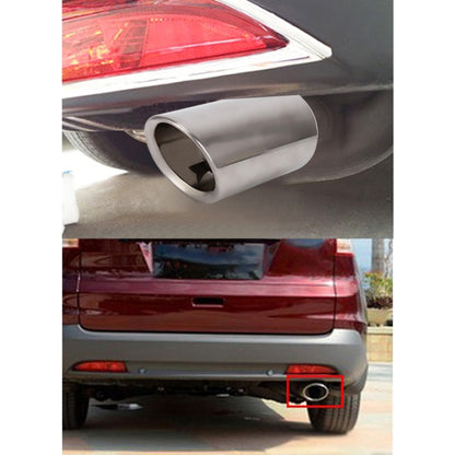 Car Styling Stainless Steel Exhaust Tail Muffler Tip Pipe for VW Volkswagen 1.2T Swept Volume(Silver) - Exhaust Pipes by PMC Jewellery | Online Shopping South Africa | PMC Jewellery